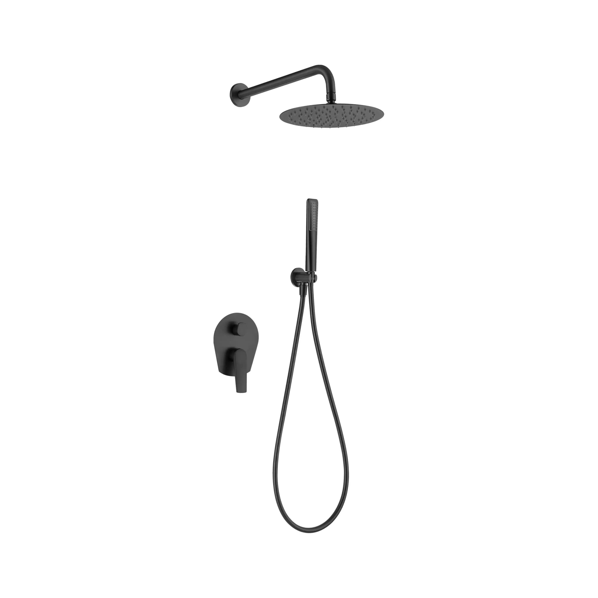 Ducha empotrada monomando DELOS negro mate / GPD055/NG
