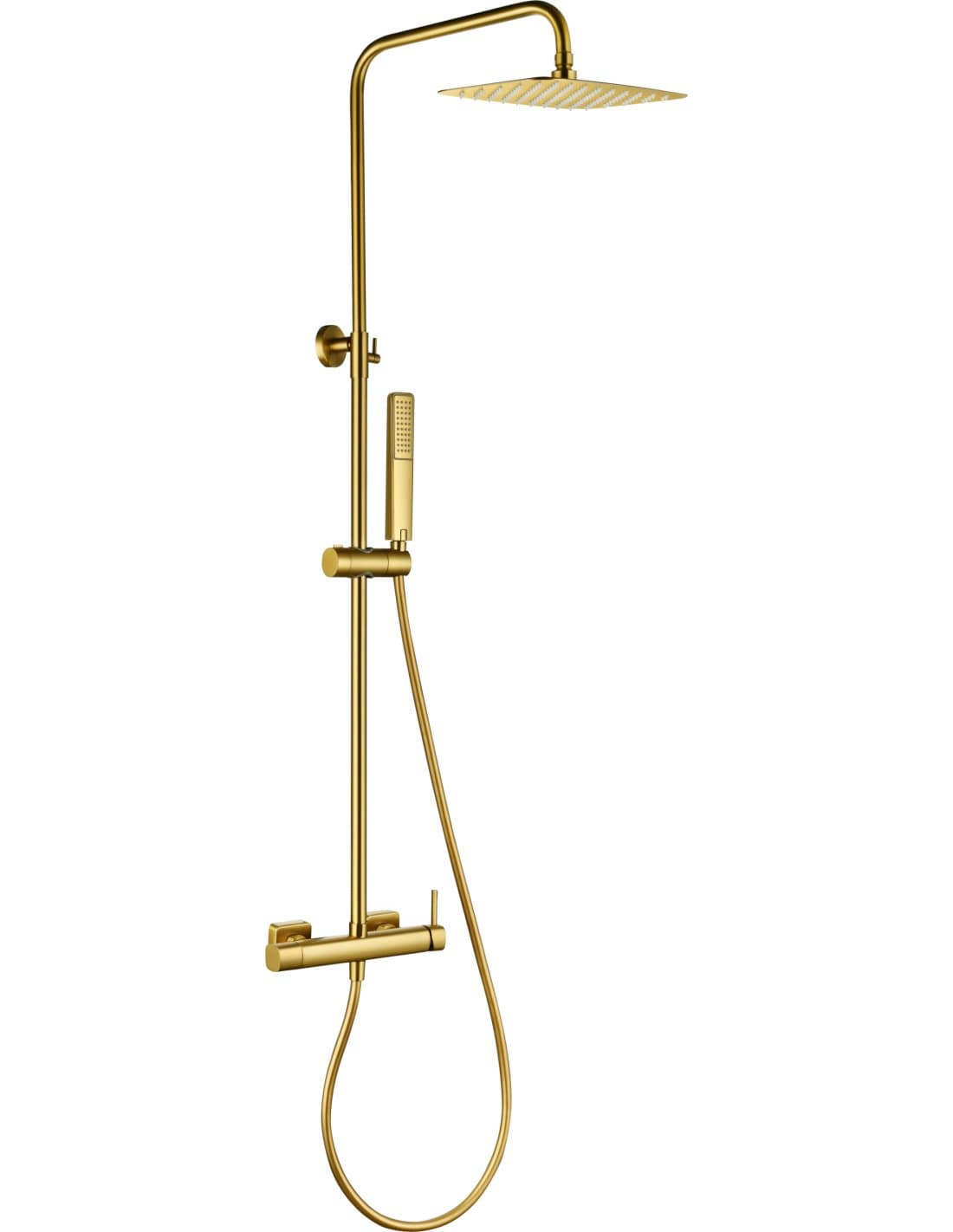 CONJUNTO DUCHA MONOMANDO TOSCANA ORO CEPILLADO BDT064/OC