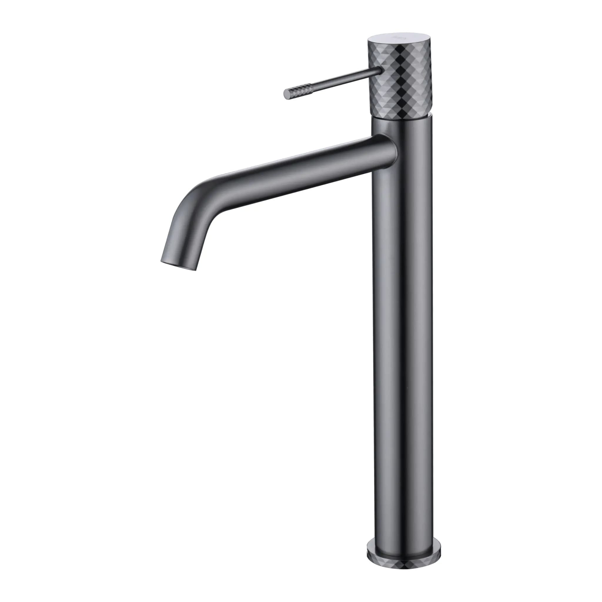 Monomando lavabo caño alto GENOVA black gun metal / BDG053-3/BGM