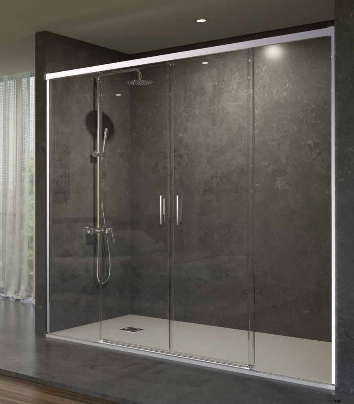 SBX_Imex Mampara de ducha frontal corredera Stylo 2F + 2C como
