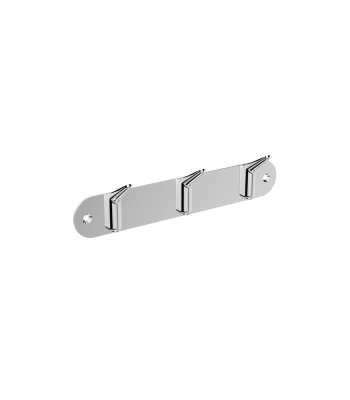 Percha triple de baño cromo Aura de Medimex CAA006-02