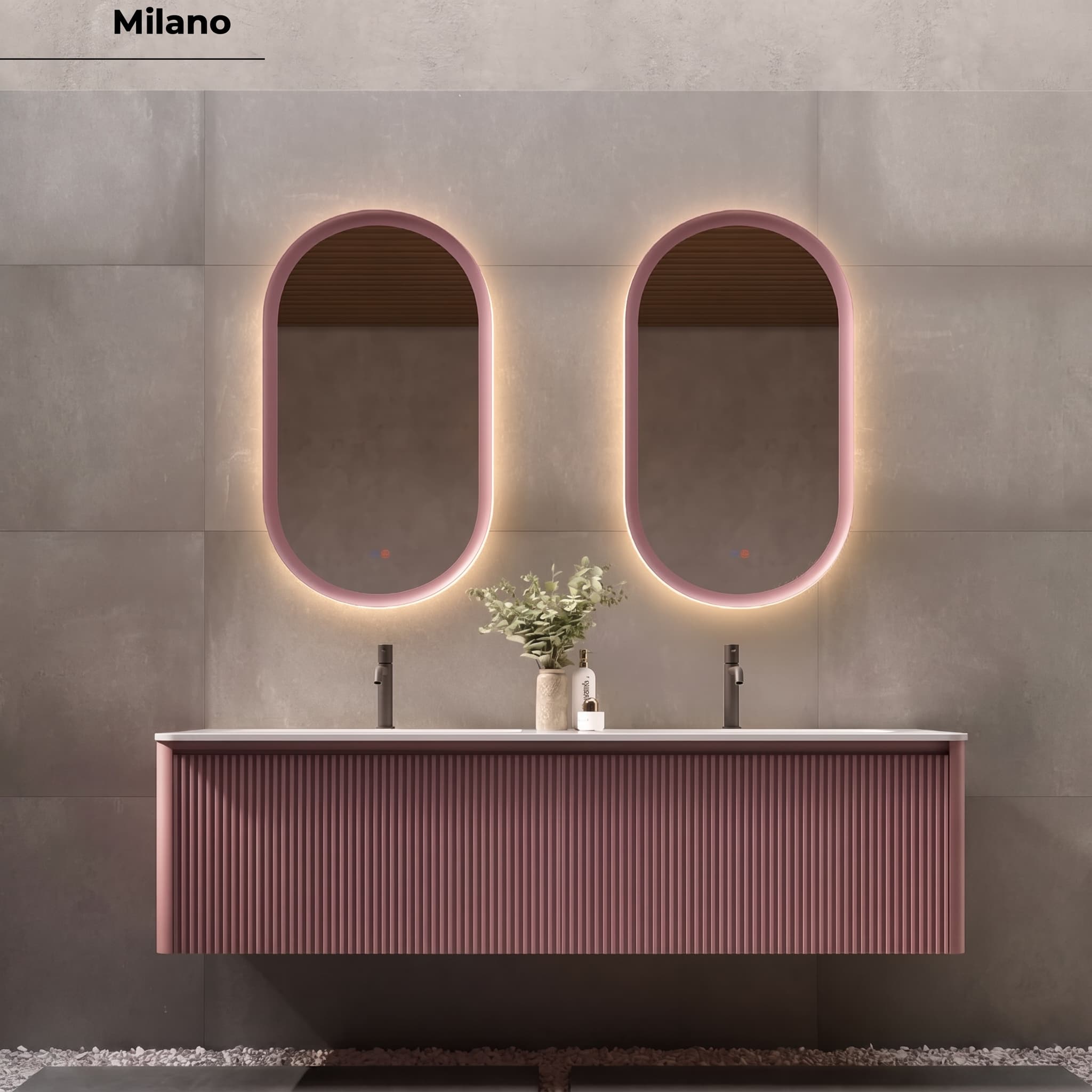 Espejo de baño con luz LED Milano Triled con antivaho de Ledimex