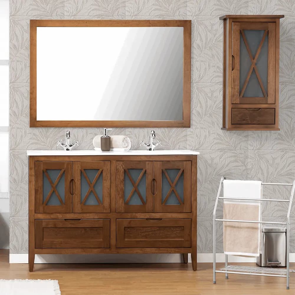 Mueble de baño rústico mod. Avila 120