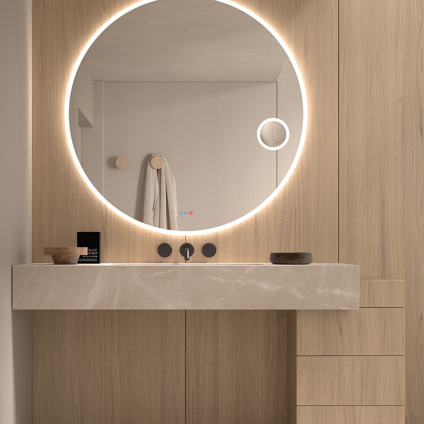 Espejo de baño LED Elvas de DYLED · Standard y Standard Pro