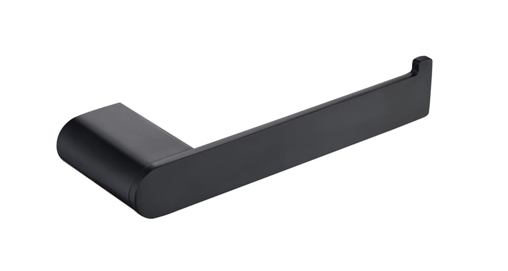 Portarollos para Baño Negro Mate