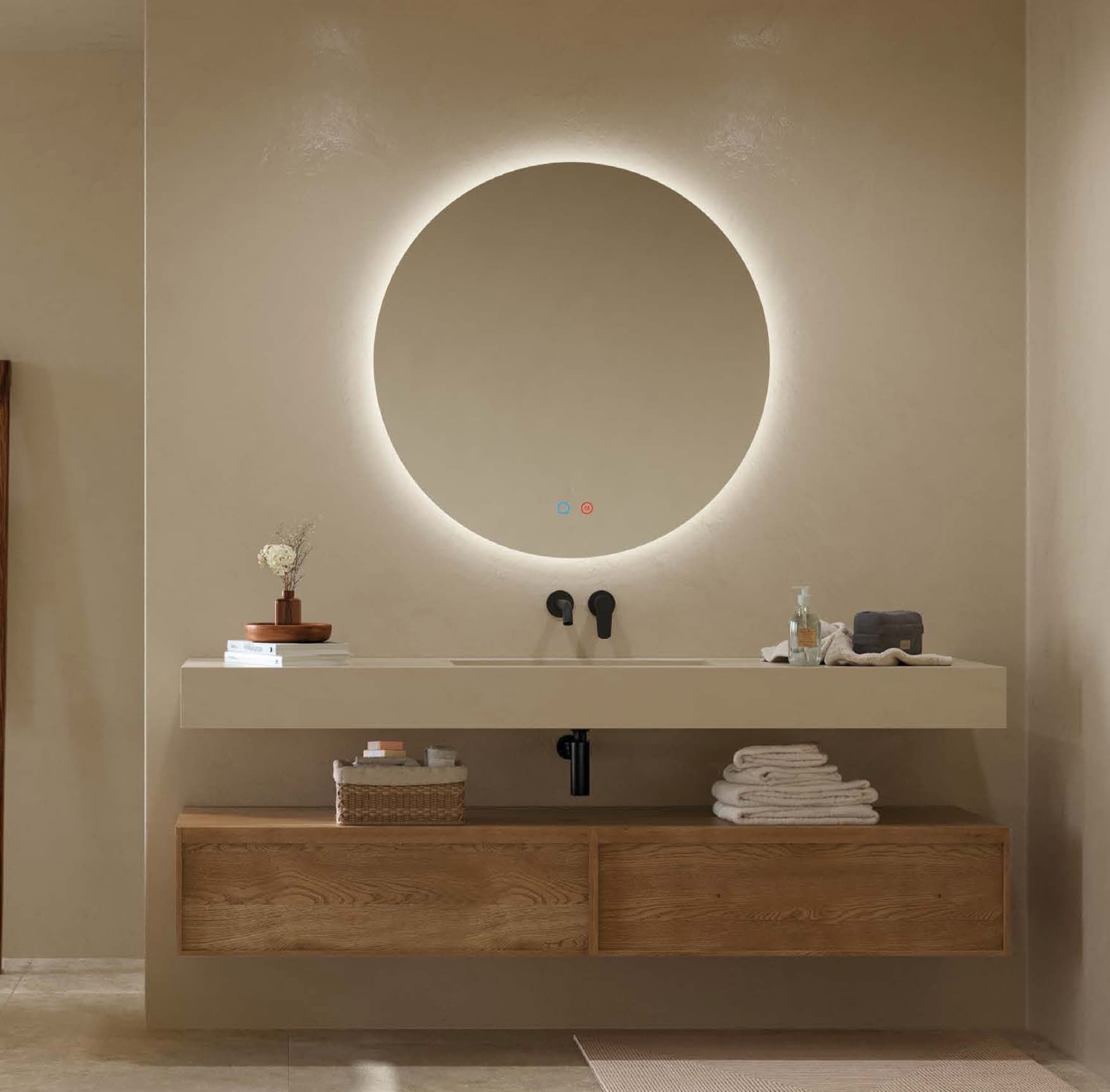 Espejo de baño con luz LED Lisboa Ledimex