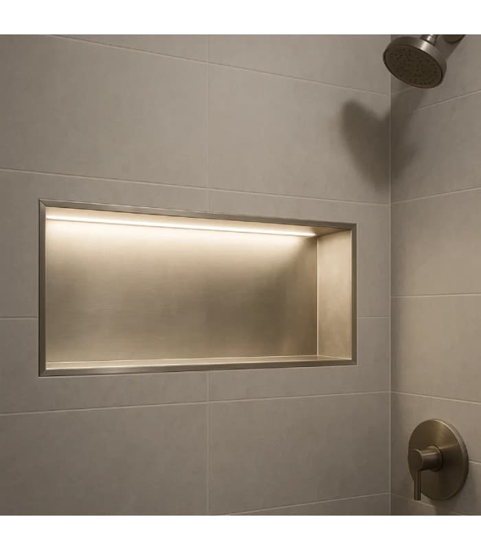 Hornacina Oceanic con LED níquel