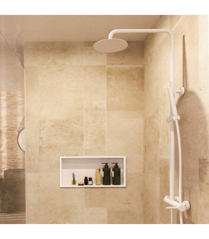 Hornacina para baño rectangular Blanca Pacific HOR002/BL