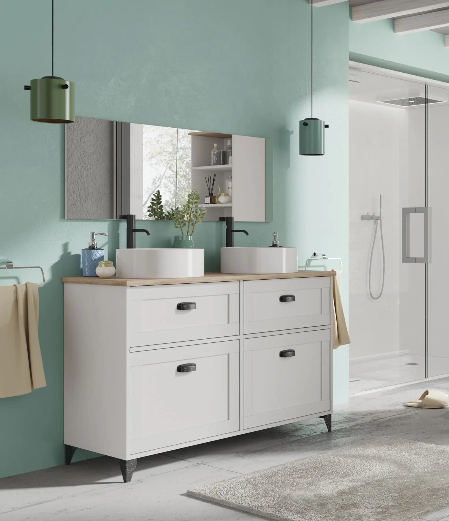 Mueble de lavabo Toscana 120 en KIT