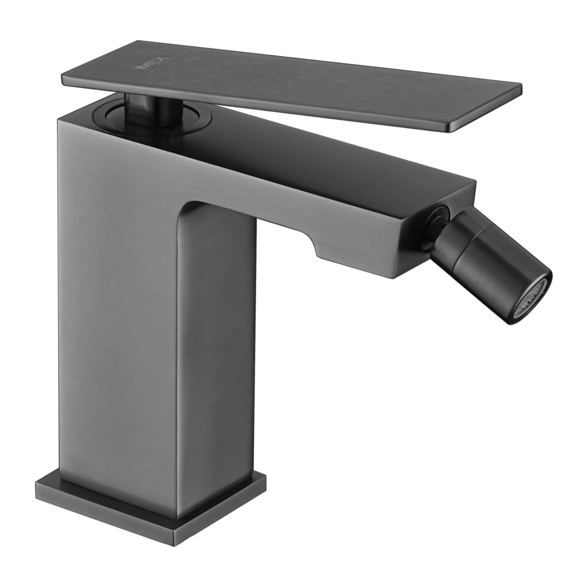 Monomando bide Pisa black gun metal / BDP048-2BGM