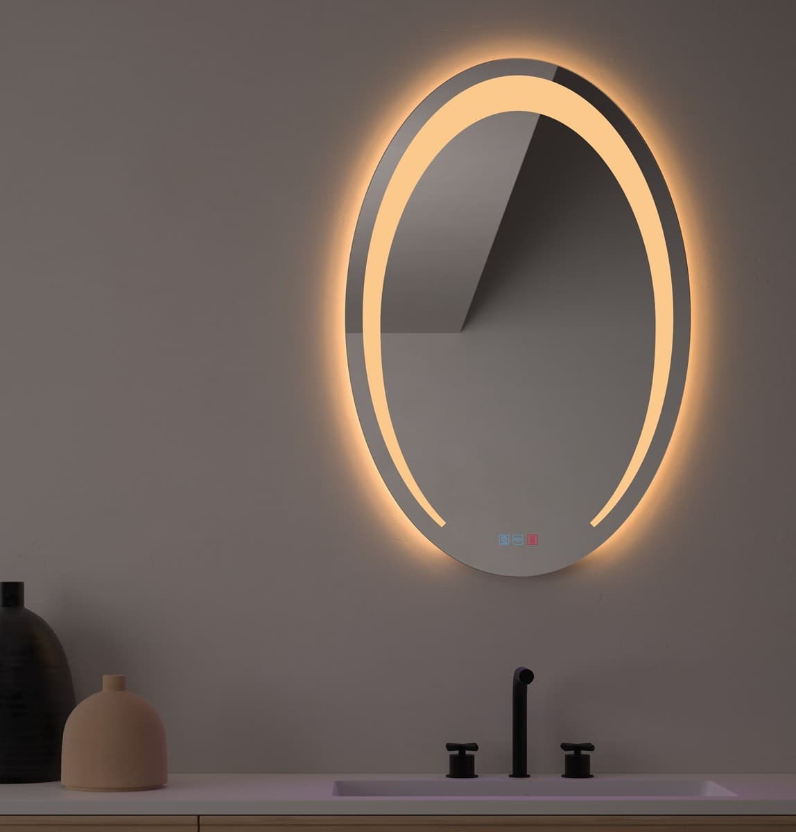 Espejo de baño Ovalado con luz LED Suso de Dyled