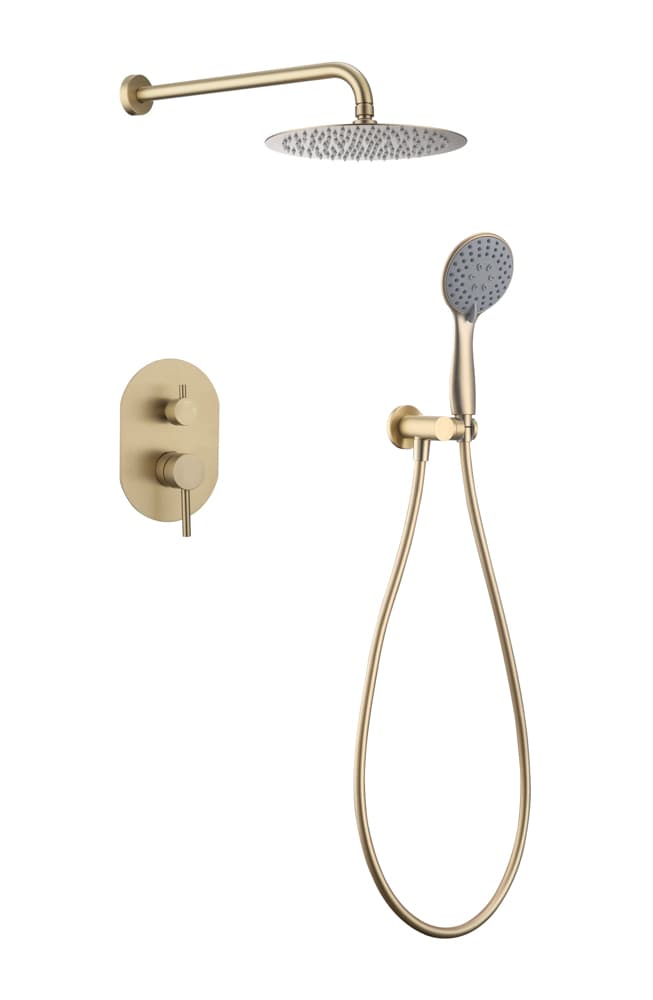 Conjunto de Ducha Empotrado SOUL Oro Cepillado