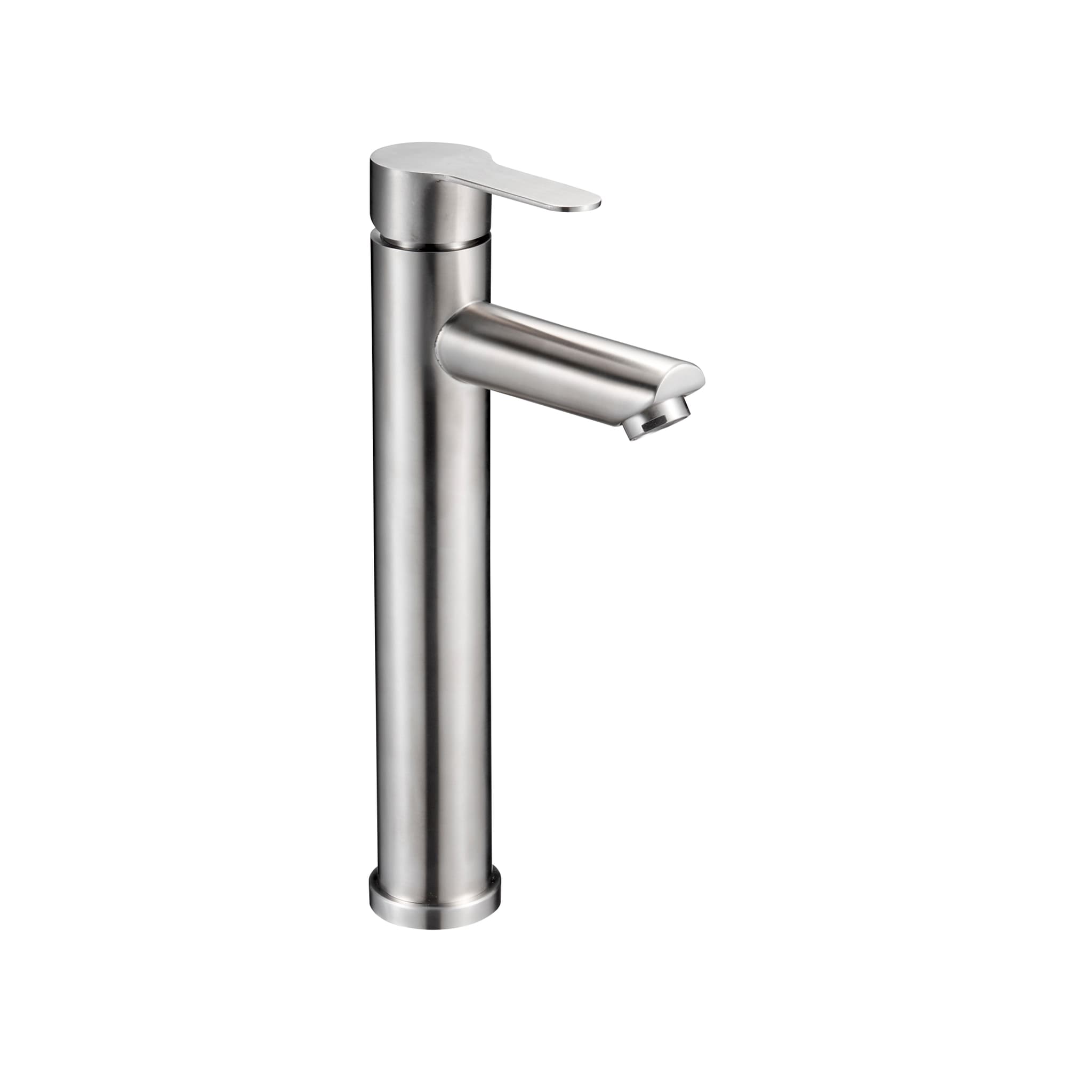 Grifo de lavabo de caño alto Iony acero 3281