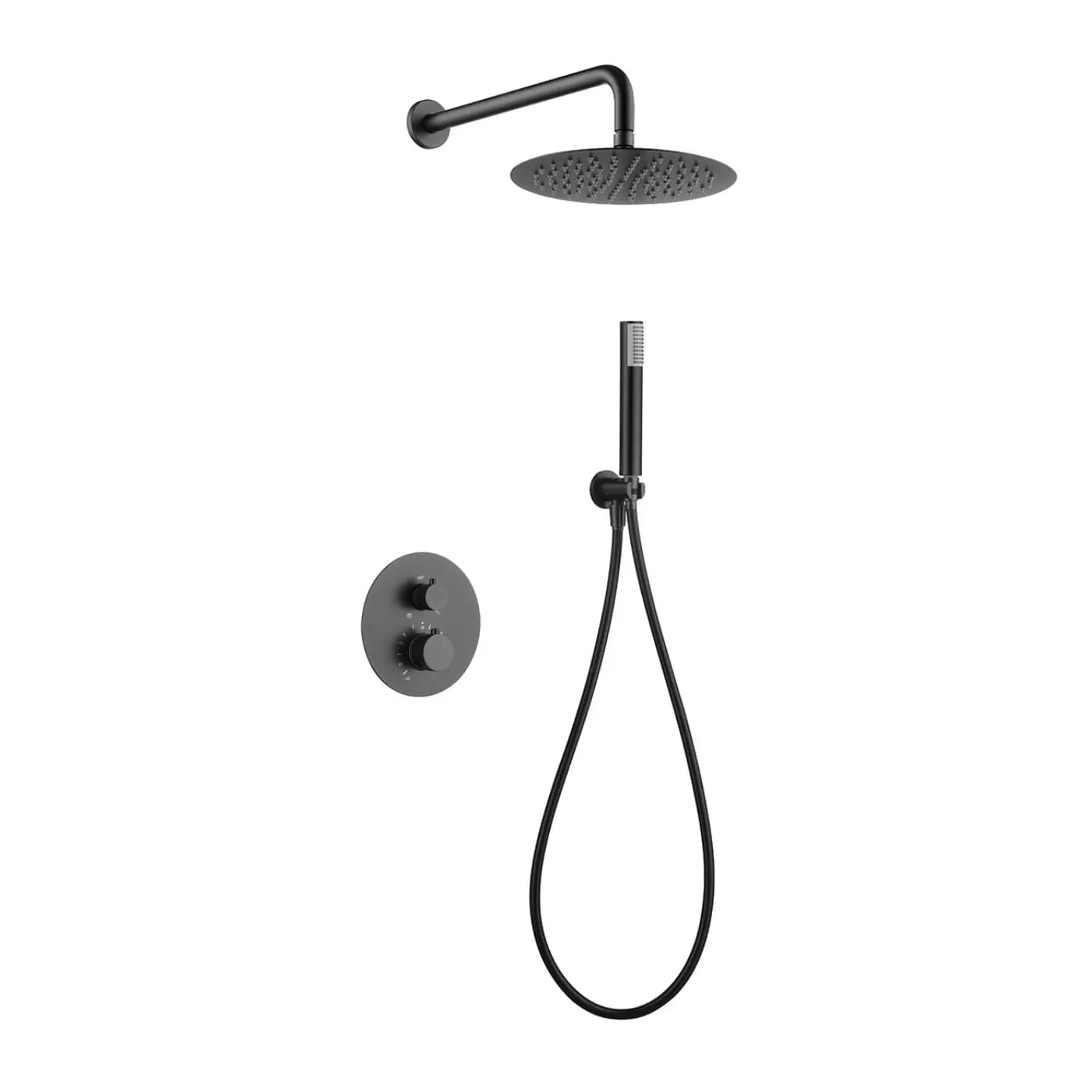 Termostato ducha empotrado LINE black gun metal / GTD038/BGM