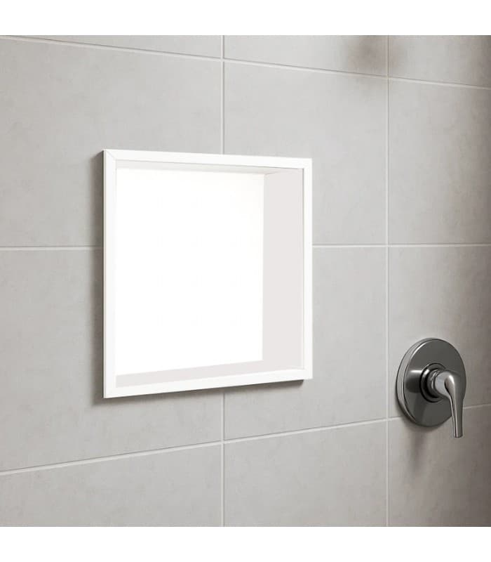 Hornacina para baño cuadrada Blanca Atlantic HOR001/BL