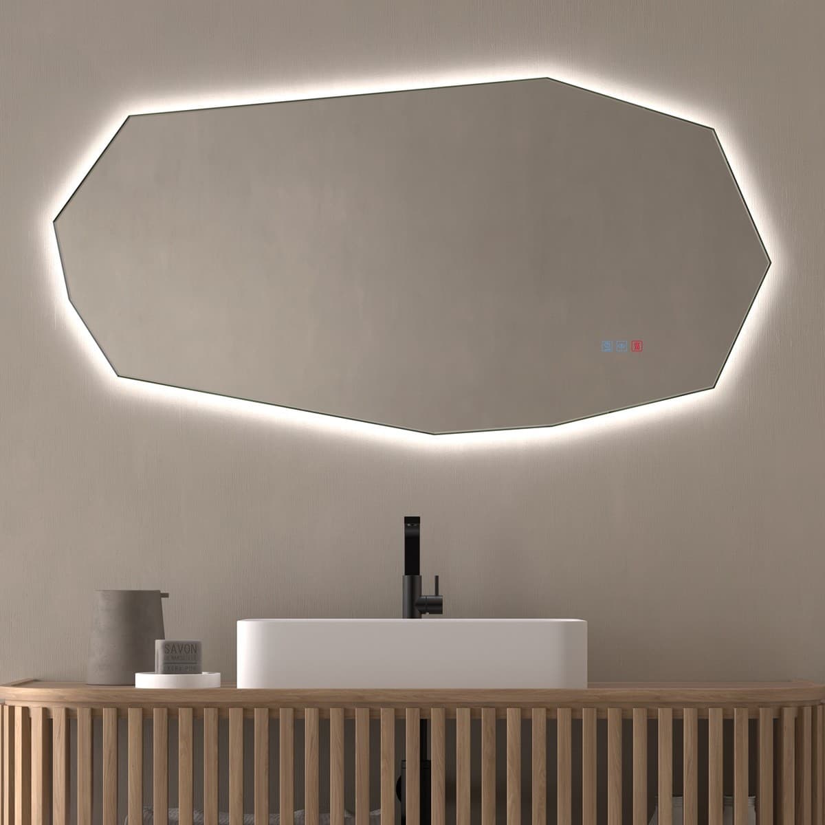 Espejo de baño con luz LED Gaudi de Dyled