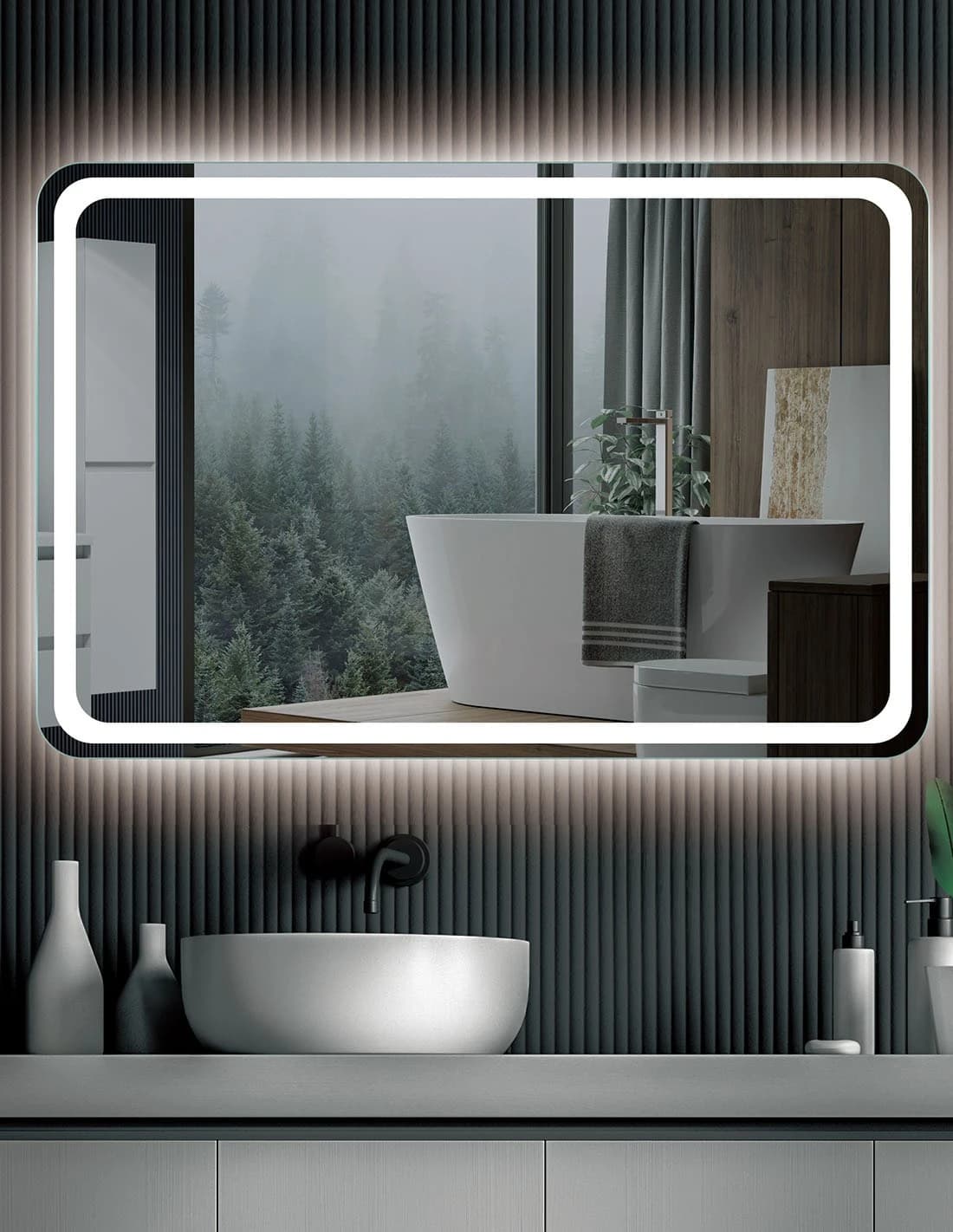 Espejo de baño con luz LED Austria Ledimex