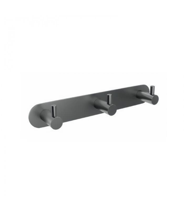 Percha triple black gun metal Essential CAE001-02/BGM