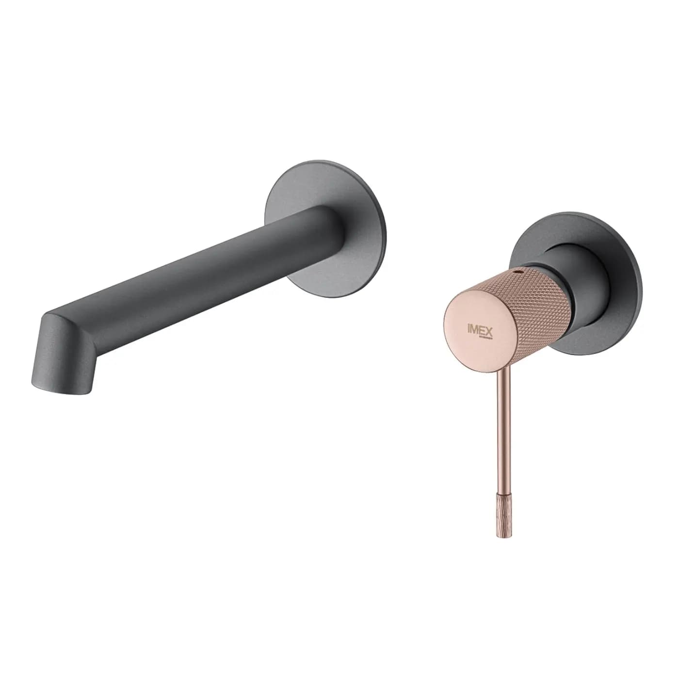 Monomando lavabo empotrado LINE gris mate / champagne / GLD038/GC