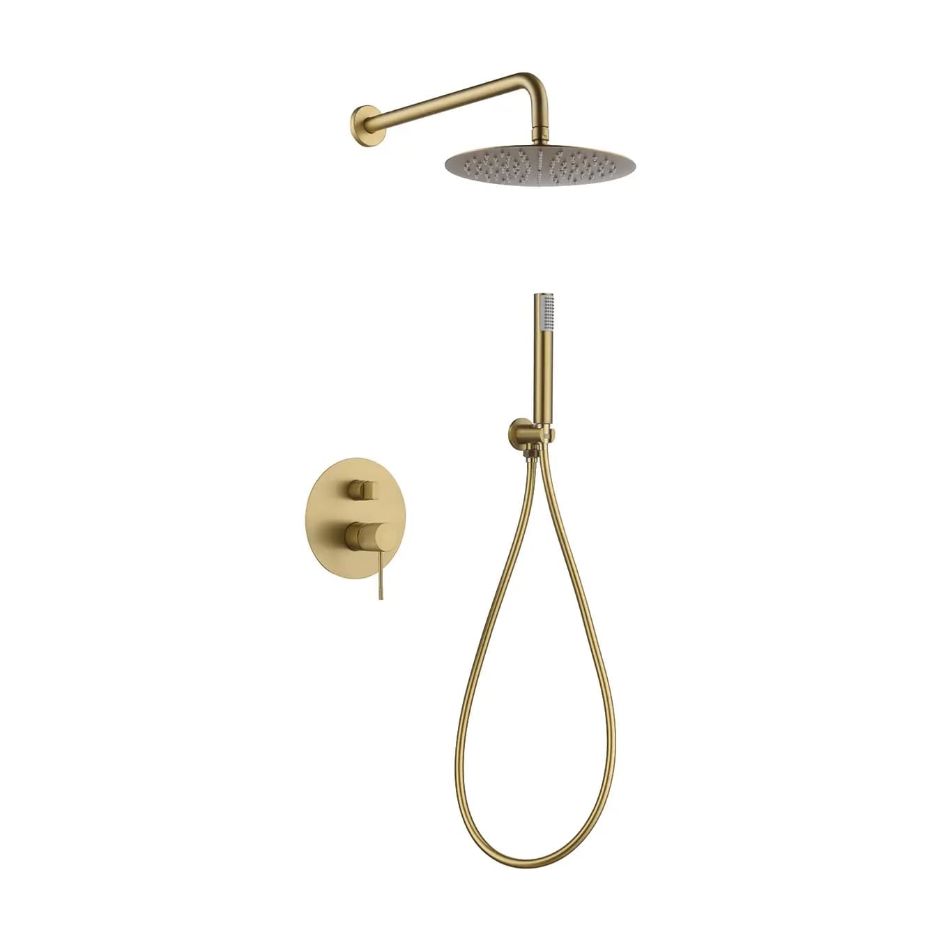 Monomando ducha empotrado Line oro cepillado / GPD038/OC