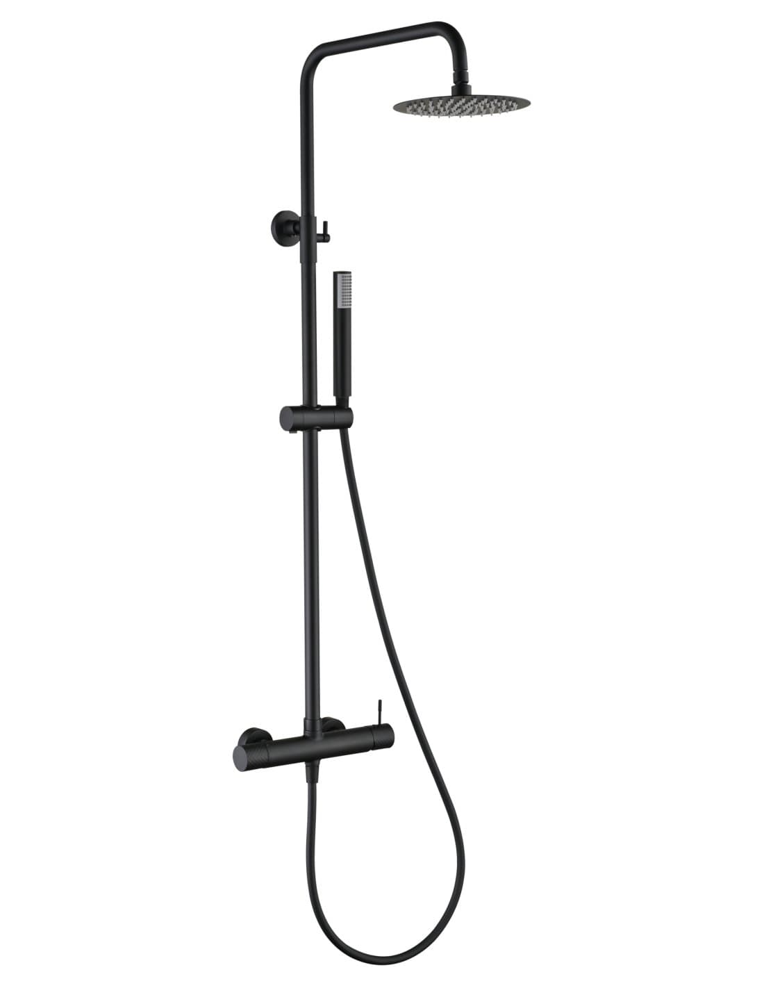 CONJUNTO DUCHA MONOMANDO GENOVA NEGRO MATE BDG053/NG