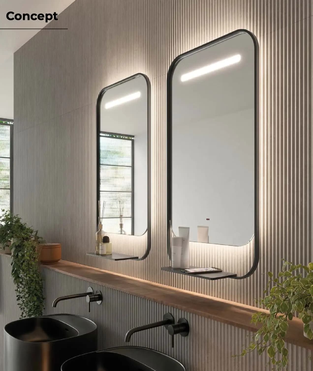 Espejo de baño con luz LED Concept Ledimex