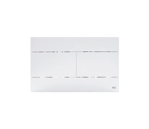 Pulsador Oli Slim mecánico blanco brillo