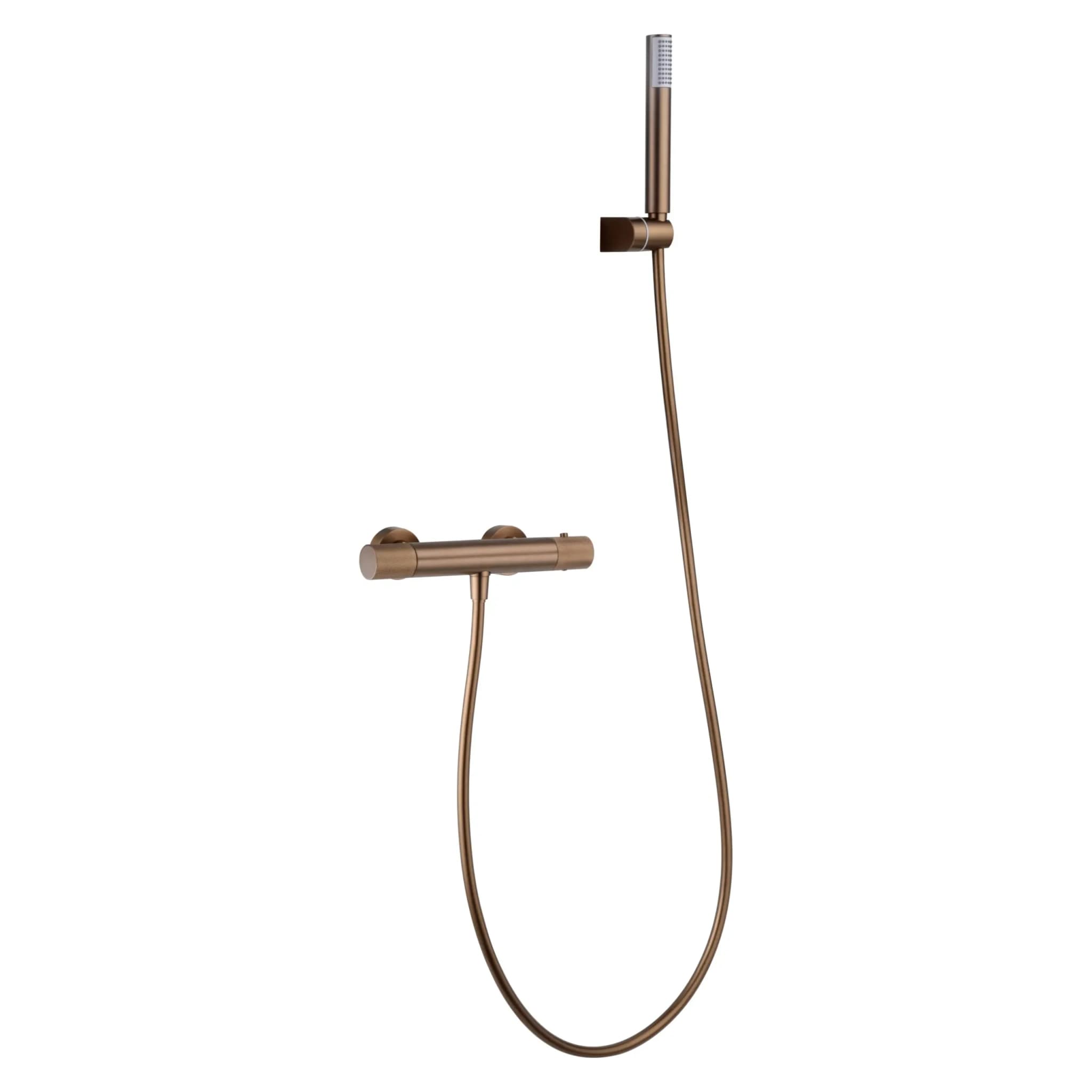 Kit ducha termostato Line oro rosa cepillado / BTD038-5ORC
