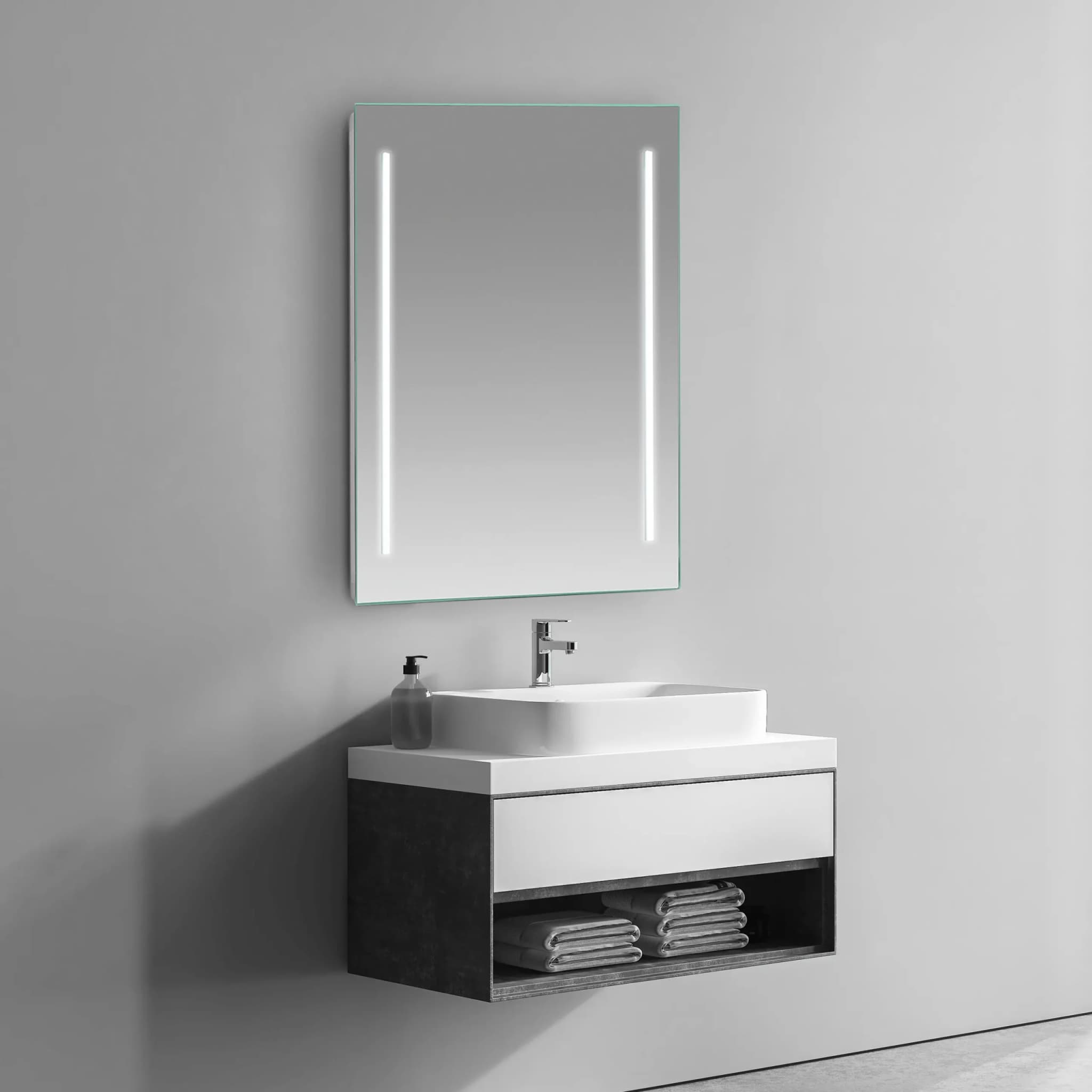 Espejo rectangular led B-918