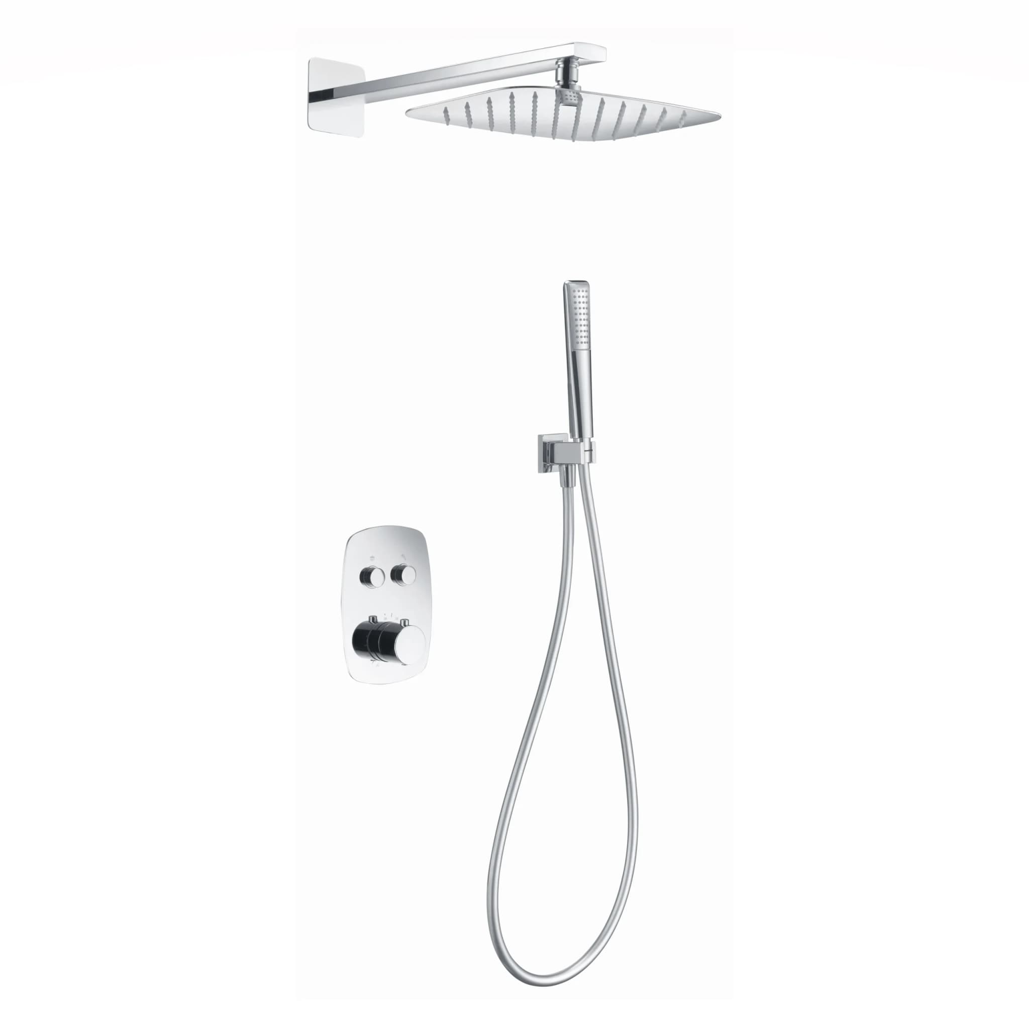 Empotrado de ducha termostatico HIDRA cromo / GPH035 Roc. 20×30