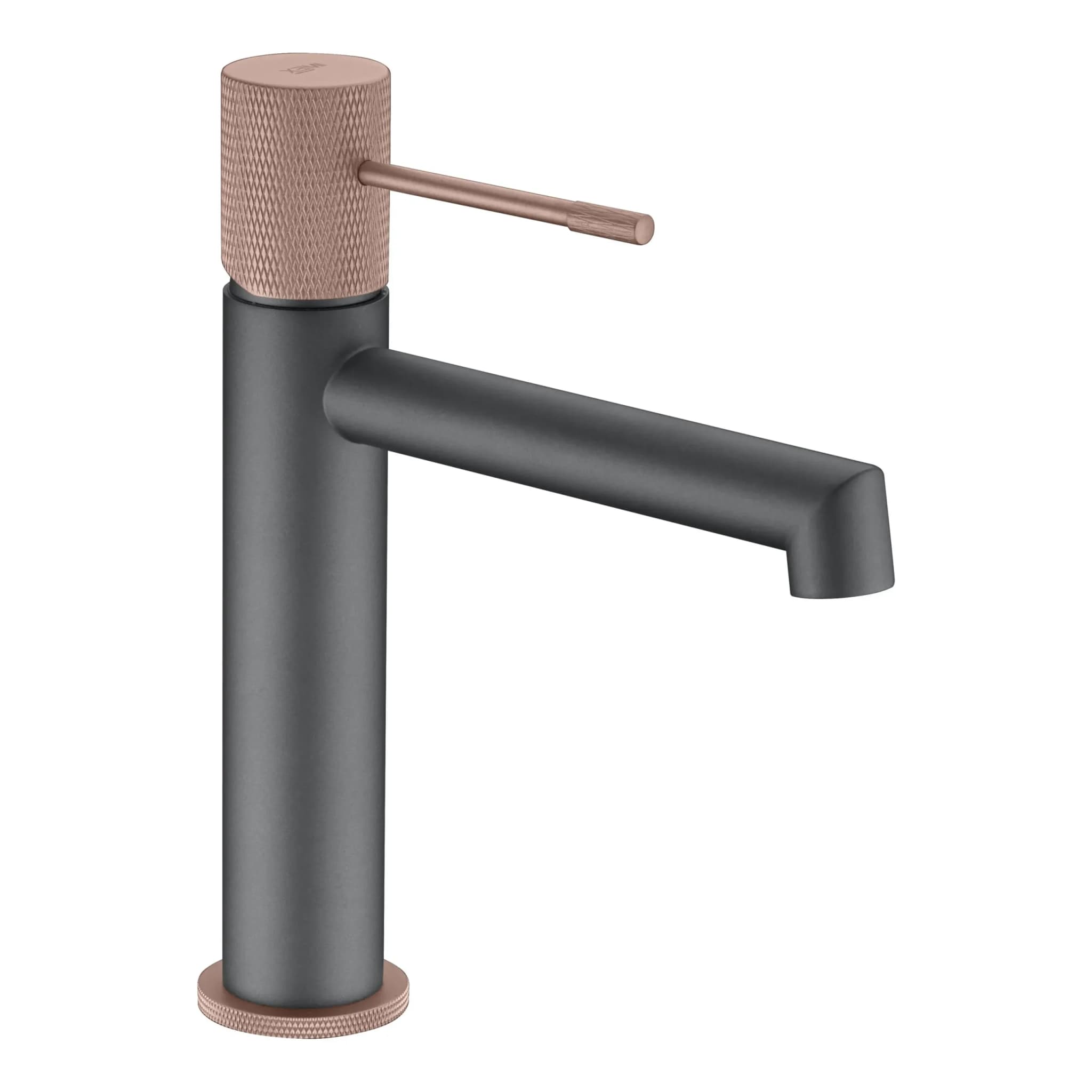 Monomando lavabo Line gris mate / champagne / BDD038-1GC