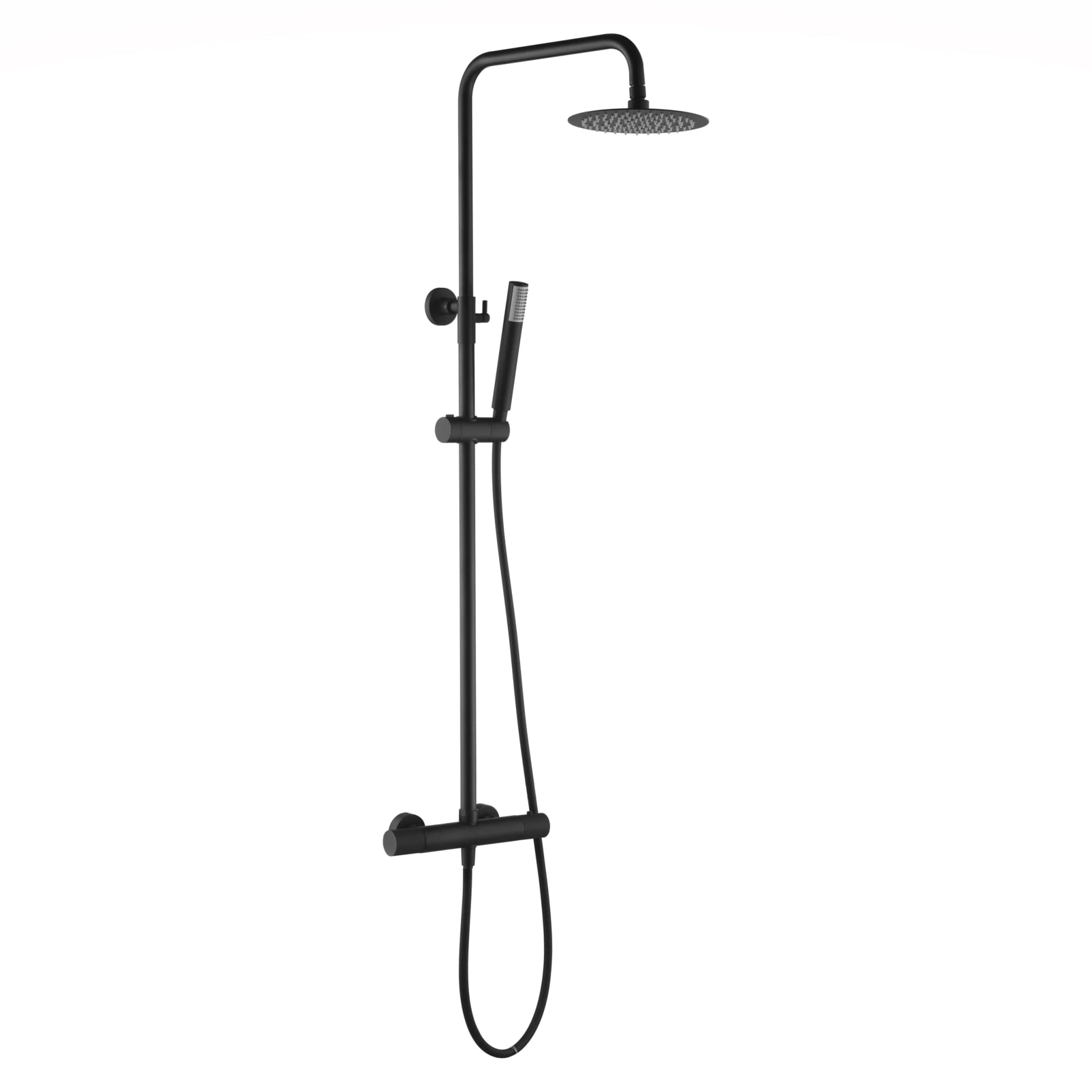 Conjunto ducha termostato Line negro mate / BTD038/NG