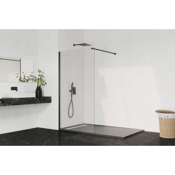 Mampara ducha panel fijo SCREEN de GME negra