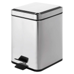PAPELERA 5 lt ARGENTA CROMO