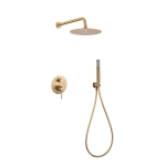 Conjunto ducha monomando empotrado Monza oro cepillado / GPM039/OC