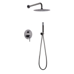Conjunto ducha monomando empotrado Monza black gun metal / GPM039/BGM