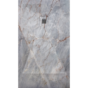 Plato de ducha 3D color Cuarzo Gris a medida de Duplach