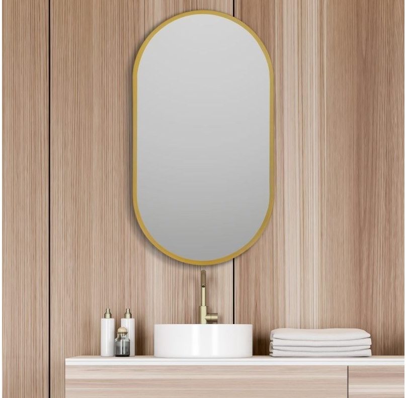 espejo-b-926-oro Espejo de baño Ovalado B-926 Oro