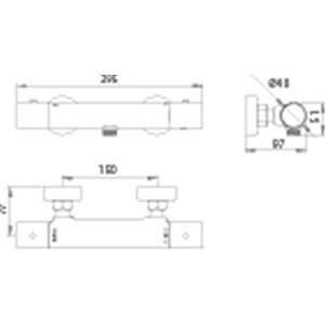 Kit ducha termostático Monza / BTM039-5 - Imagen 3