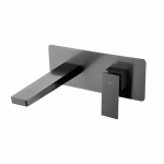 Monomando lavabo empotrado Pisa black gun metal / GLP048/BGM