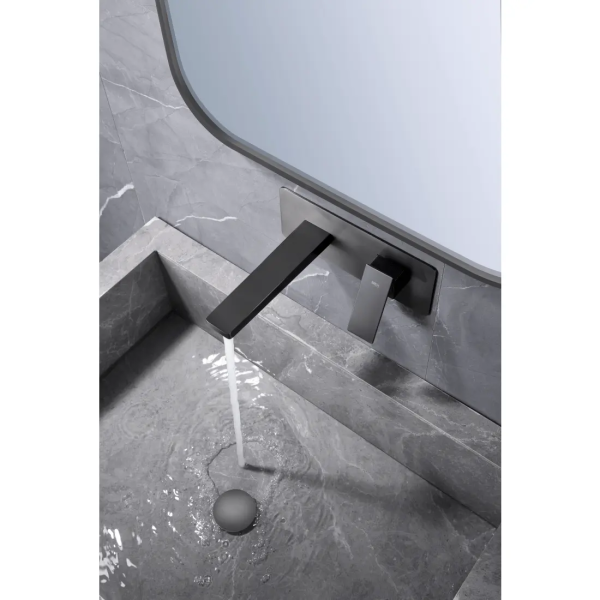 Monomando lavabo empotrado Pisa black gun metal / GLP048/BGM - Imagen 3