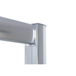 Mampara frontal 1F y 1C  MAS lateral fijo modelo Agata negra 400 - Imagen 5