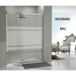 Mampara frontal fijo con puerta corredera 300 de Kassandra (lateral opcional) - Imagen 3