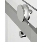 Mampara frontal fijo con puerta corredera LIBERY de KASSANDRA (lateral opcional) - Imagen 3