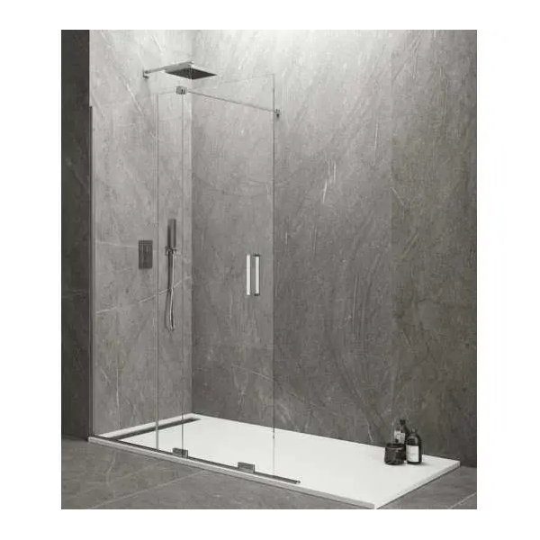 Mampara frontal fijo con puerta corredera KENNA FREE de GME - Imagen 1