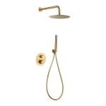 Conjunto de ducha empotrado termostático GENOVA oro cepillado / GTG053/OC