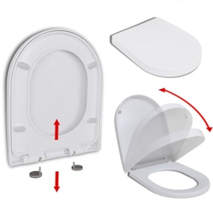 Tapa compatible Wc Duroplast Bauedge de Grohe blanca - Imagen 2