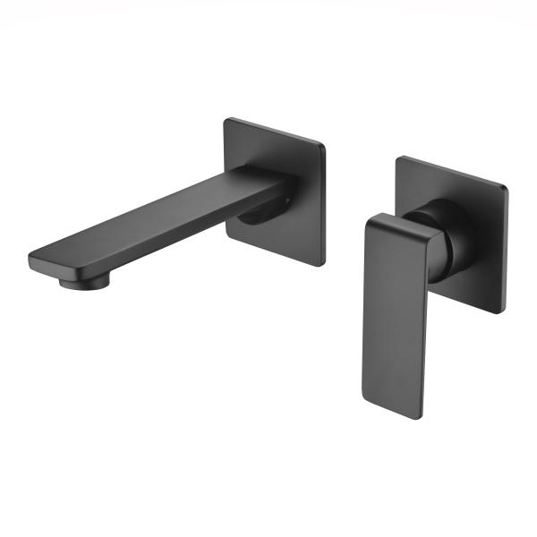 Monomando lavabo empotrado   FIYI negro mate / GLF016/NG - Imagen 1