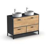 Mueble de lavabo Sena 120 dos senos en KIT - Imagen 7