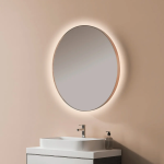 Espejo circular led B-960 Oro rosa cepillado